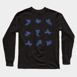 Melanistic axolotl Long Sleeve T-Shirt